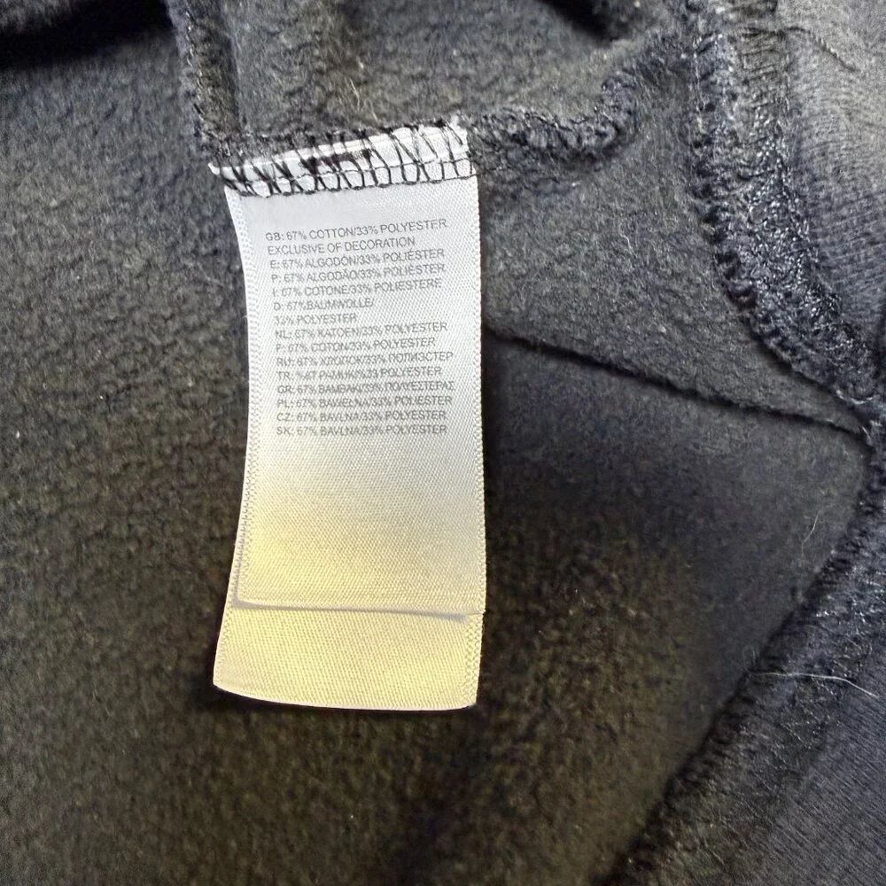 The North Face Hoodie Men’s‎ Large Black Camo Logo “Never Stop Exploring” GUC